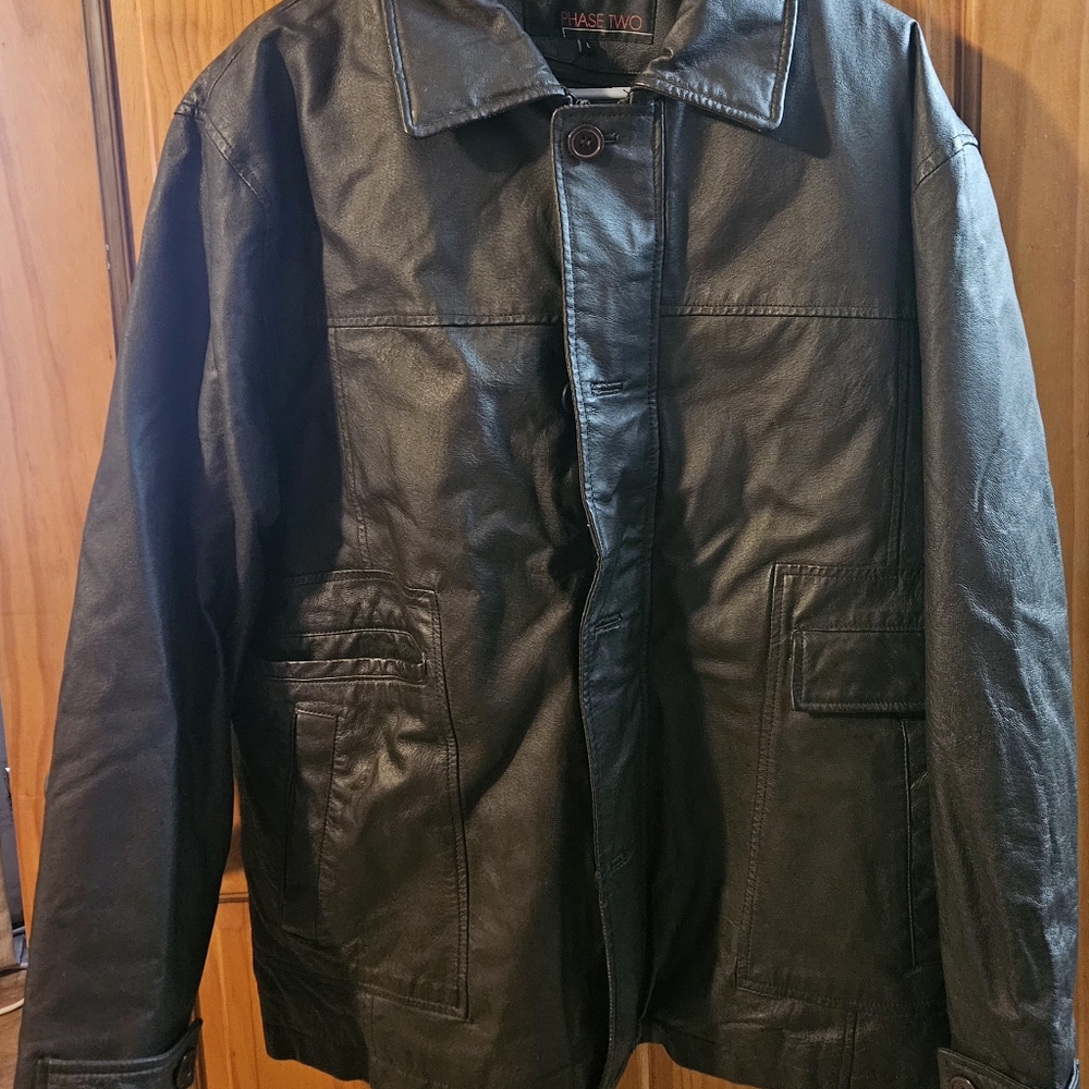 Mens leather jacket